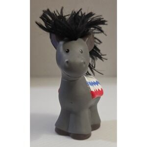 Fisher-Price Little People Nativity Donkey Yarn Mane Christmas Set 2006